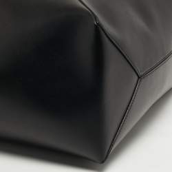 مملوكة مسبقًا حقيبة يد لويس جلد سوداء/بنية بازل فولد توت