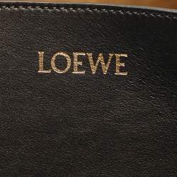 مملوكة مسبقًا حقيبة يد لويس جلد سوداء/بنية بازل فولد توت