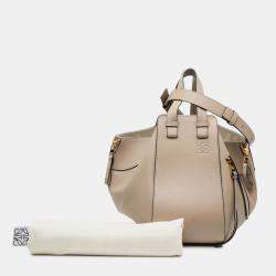 مملوكة مسبقًا Loewe Brown Small Leather Hammock Satchel