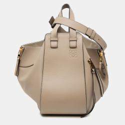 مملوكة مسبقًا Loewe Brown Small Leather Hammock Satchel