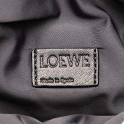 Pre Owned Loewe Black Leather Puffy Bumbag Belt Bag