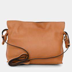 Pre Owned حقيبة لووي من الجلد البني ميني فلامنكو لحمل جانبي