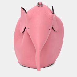 مملوكة مسبقًا Loewe 2016 Pink Leather Elephant Crossbody