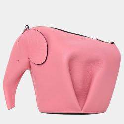 مملوكة مسبقًا Loewe 2016 Pink Leather Elephant Crossbody
