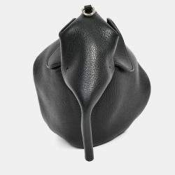 مملوكة مسبقًا Loewe Black Leather Elephant Bag with Strap