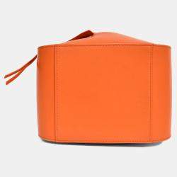 مملو كة مسبقًا Loewe Orange Leather 'Hammock' Tote with Strap