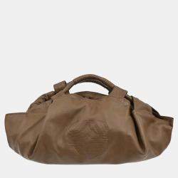 Pre Owned Loewe Brown Lambskin Nappa Aire Tote Handbag