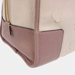 Pre Owned حقيبة لويفي أمازونا 36 جلد أبيض مزهر بالكرز