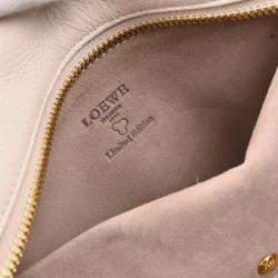 Pre Owned حقيبة لويفي أمازونا 36 جلد أبيض مزهر بالكرز