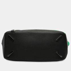 Pre Owned Loewe Black Large Multicolor Calfskin Puzzle Satchel