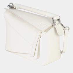 مملوكة مسبقًا Loewe Sand Grained Calfskin Mini Puzzle Edge Bag