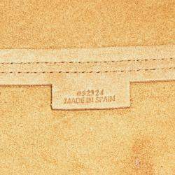 مملوكة مسبقًا حقيبة يد لووي بوظلي جلد عج ل لامع بني وسط