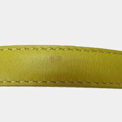 مملوكة مسبقًا Loewe Yellow Small Leather Barcelona Crossbody