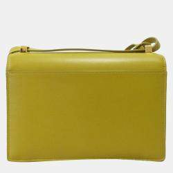 مملوكة مسبقًا Loewe Yellow Small Leather Barcelona Crossbody