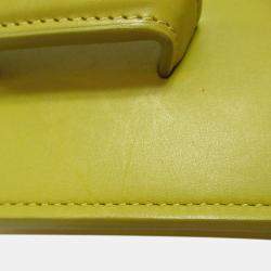 مملوكة مسبقًا Loewe Yellow Small Leather Barcelona Crossbody