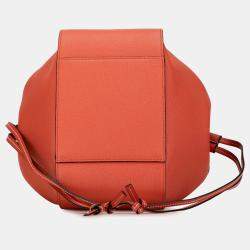 Pre Owned حقيبة لويفي هاموك جلد برتقالي صغيرة