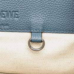 مملوكة مسبقًا Loewe Blue Small Leather Hammock Bag