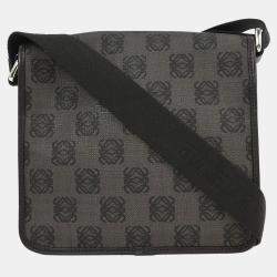 Pre Owned حقيبة لويفي بنية/سوداء للكتف