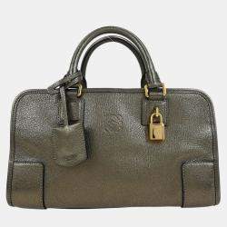 Pre Owned Loewe Gold Amazona 28 Handbag