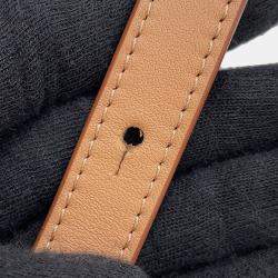 مملوكة مسبقًا Loewe Amazona Anagram Warm Desert/Red Calf Leather Canvas Size 23