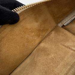 Pre Owned حقيبة كتف لويفي "باسيو" سلسلة جلد أبيض مقاس صغير