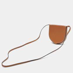 Pre Owned Loewe Brown Leather Hill Pouch Mini Crossbody Bag
