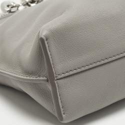 مملوكة مسبقًا Loewe Flamenco Grey Leather Shoulder Bag