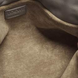 مملوكة مسبقًا Loewe Flamenco Grey Leather Shoulder Bag