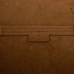 Pre Owned Loewe Black Red Medium Bicolor Shiny Calfskin Puzzle Fold Tote