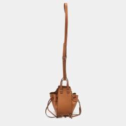 مملوكة مسبقًا Loewe Hammock Mini Brown Leather Drawstring Bucket bag