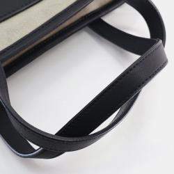 مملوكة مسبقًا Loewe Mini Beige, Black Suede Anagram Tote