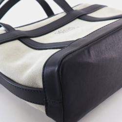 مملوكة مسبقًا Loewe Mini Beige, Black Suede Anagram Tote