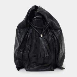 Pre Owned حقيبة كتف لووي فلامنكو مع شرابة جلد أسود 2014