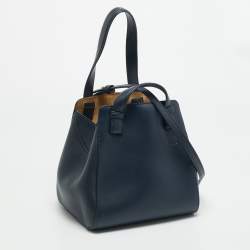 مملوكة مسبقًا حقيبة كتف لويفي هاموك جلد أزرق بحري