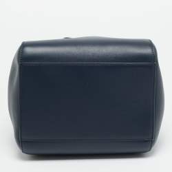 مملوكة مسبقًا حقيبة كتف لويفي هاموك جلد أزرق بحري