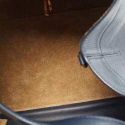 مملوكة مسبقًا حقيبة كتف لويفي هاموك جلد أزرق بحري