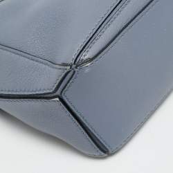 Pre Owned حقيبة لويفي صغيرة زرقاء من الجلد بتصميم كروس بودي