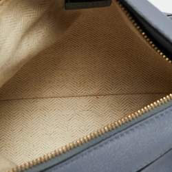 Pre Owned حقيبة لويفي صغيرة زرقاء من الجلد بتصميم كروس بودي