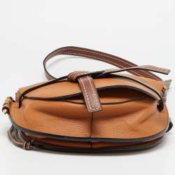 Pre Owned Loewe Gate Brown Leather Shoulder Bag