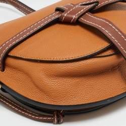 Pre Owned Loewe Gate Brown Leather Shoulder Bag