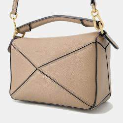 مملوكة مسبقًا Loewe Puzzle Bag Sand Leather Size Mini
