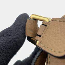 مملوكة مسبقًا Loewe Puzzle Bag Sand Leather Size Mini