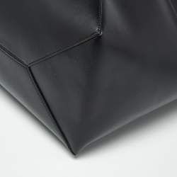 Pre Owned حقيبة يد لويس جلد سوداء/بنية بازل فولد توت