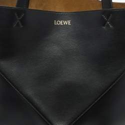 Pre Owned حقيبة يد لويس جلد سوداء/بنية بازل فولد توت