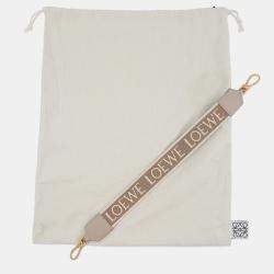 Pre Owned Loewe Luna One Belt Bag Light Oats Calf Leather Size Small