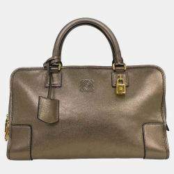 Pre Owned Loewe Gold Amazona 36 Handbag
