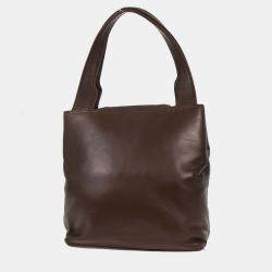 Pre Owned Loewe Brown Lambskin Handbag