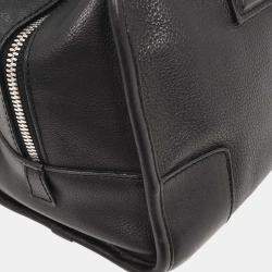 Pre Owned Loewe Black Leather Amazona 28 Handbag