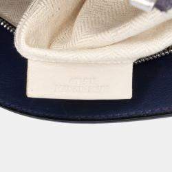 Pre Owned Loewe Blue Small Calfskin Puzzle Satchel