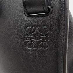 Pre Owned Loewe Black Leather Hammock Bag Small